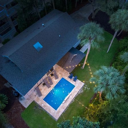 הילטון הד איילנד Luxury Beach House - 2Min Walk To Beach - Private Pool - Group & Dog Friendly מראה חיצוני תמונה
