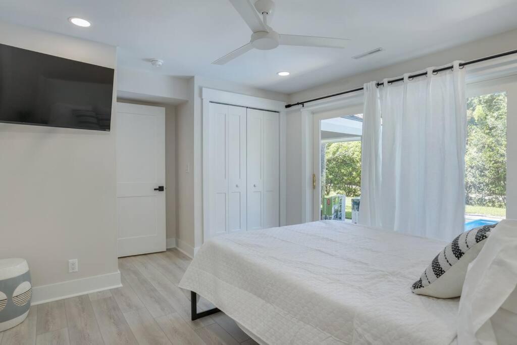 הילטון הד איילנד Luxury Beach House - 2Min Walk To Beach - Private Pool - Group & Dog Friendly מראה חיצוני תמונה