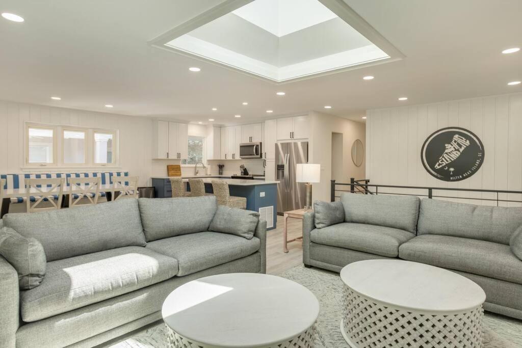 הילטון הד איילנד Luxury Beach House - 2Min Walk To Beach - Private Pool - Group & Dog Friendly מראה חיצוני תמונה